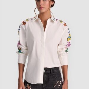 A+O X GRATEFUL DEAD DIMITRA BUTTON DOWN - NWT